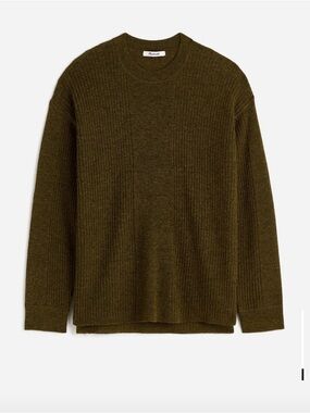 Madewell Ribbed Alpaca Blend Crewneck Sweater XS